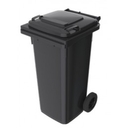 Kosz na śmieci Pojemnik na odpady 120 litrów PE-120 (P011) czarny 945 x 505 x 555 mm